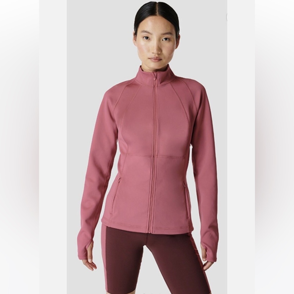 NWT Sweaty Betty Power Boost Workout Zip Through Jacket Size Small